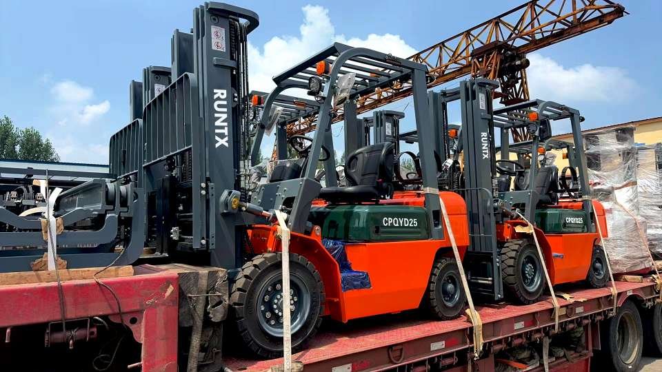 Secure Forklift and Heavy Machinery Export Packing