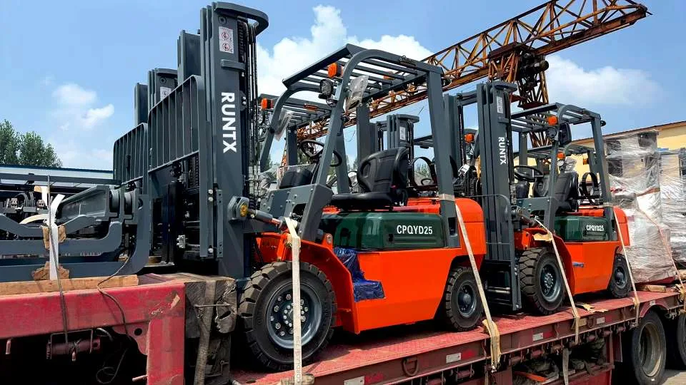 Secure Forklift and Heavy Machinery Export Packing