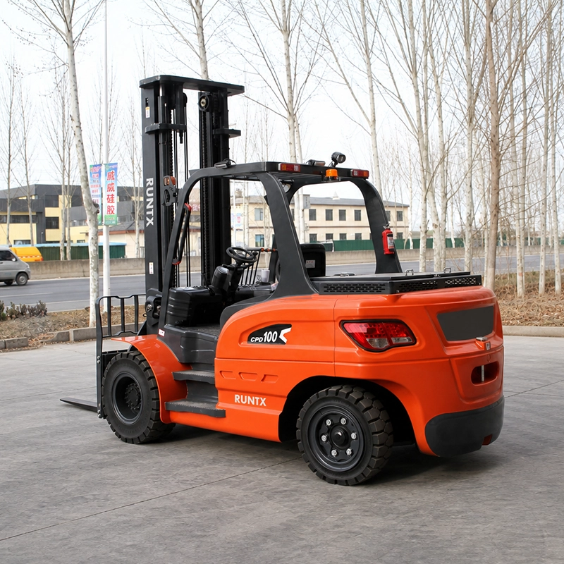 10 ton 4 wheel electric forklift cpd100