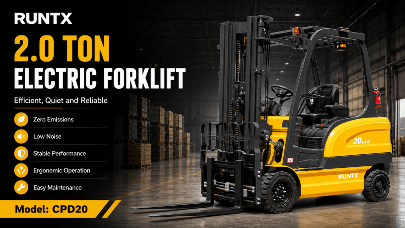 2 ton 4 wheel electric forklift cpd20