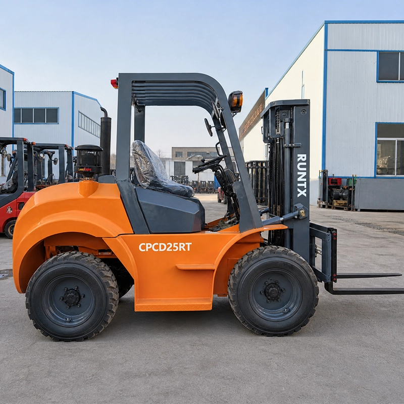 2.5 ton rough terrain diesel forklift cpcd25rt