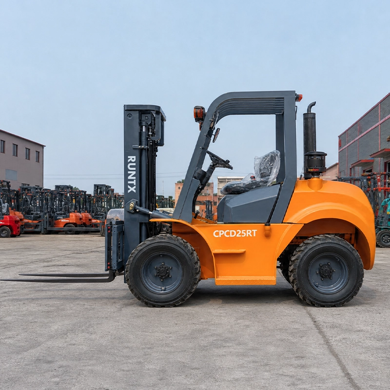 2.5 ton rough terrain diesel forklift cpcd25rt