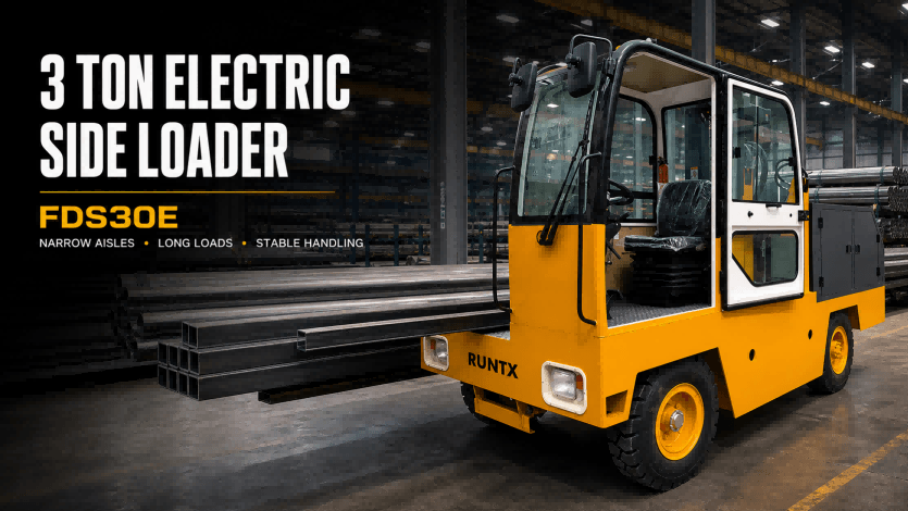 3 ton electric side loader forklift fds30e
