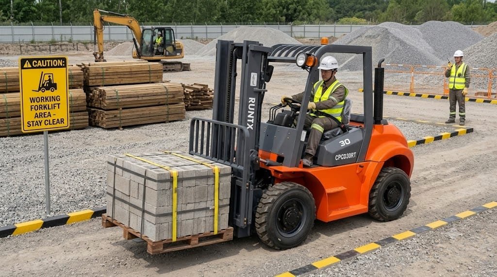 3 ton rough terrain diesel forklift cpcd30rt