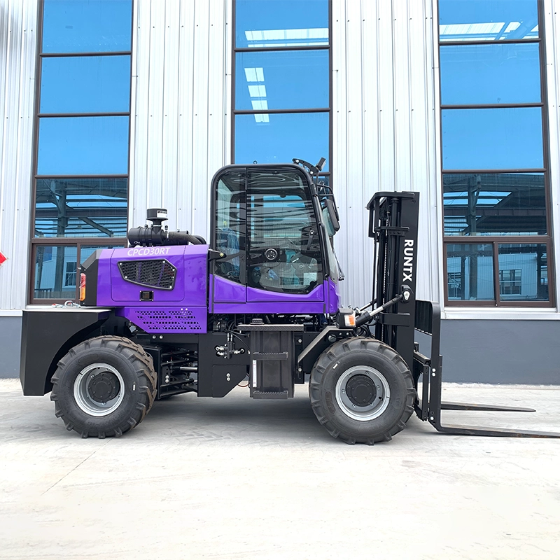 3 ton rough terrain diesel forklift (rear articulated) cpcd30 rt