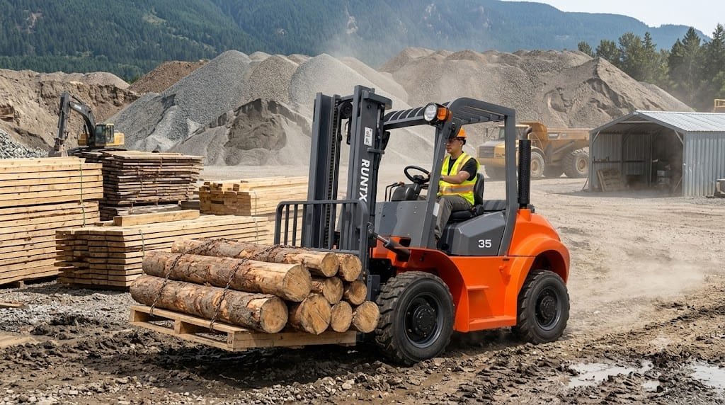3.5 ton rough terrain diesel forklift cpcd35rt