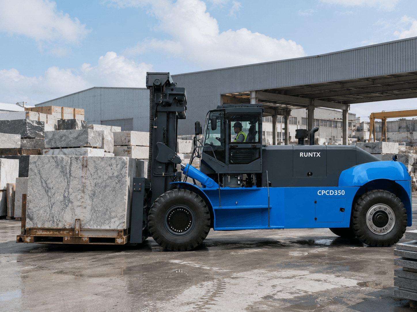 35 ton heavy duty diesel forklift cpcd350