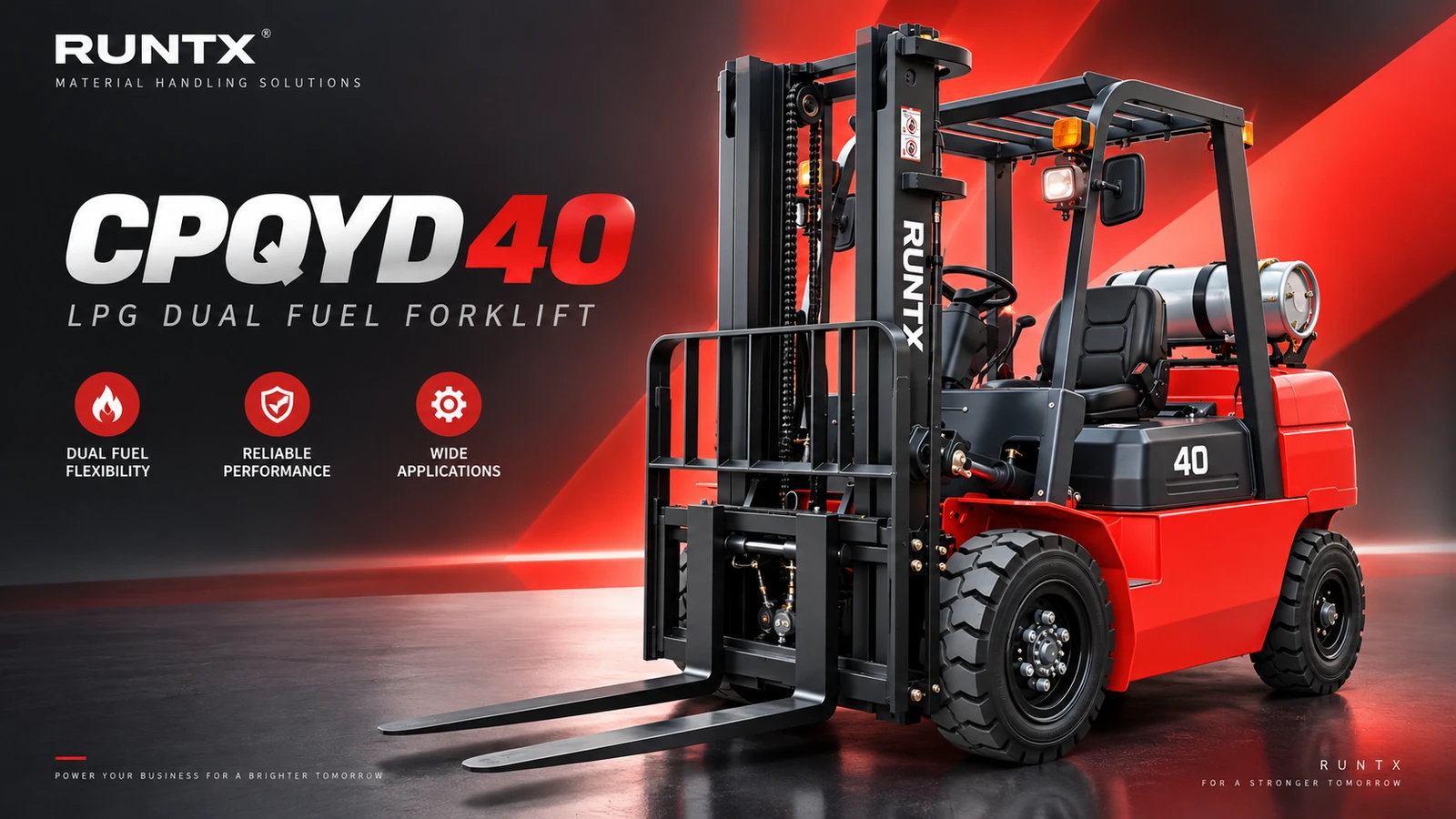 4 ton lpg forklift cpqyd40