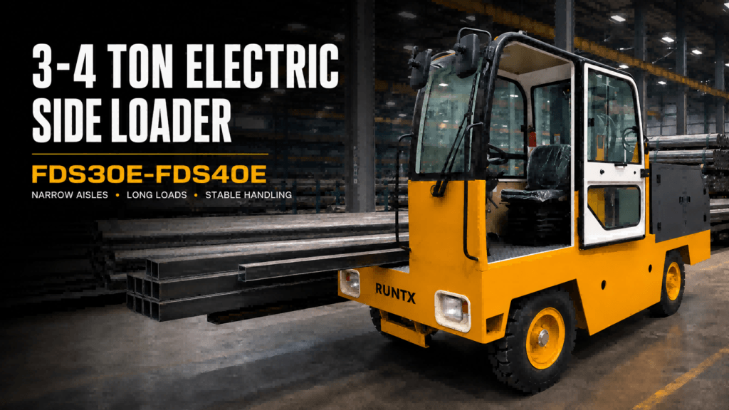 4 ton electric side loader forklift fds40e