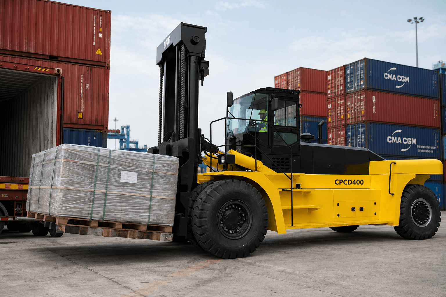 40 ton heavy duty diesel forklift cpcd400