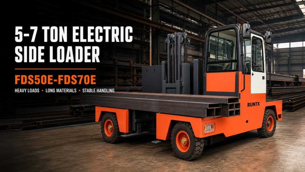 5 ton electric side loader forklift fds50e