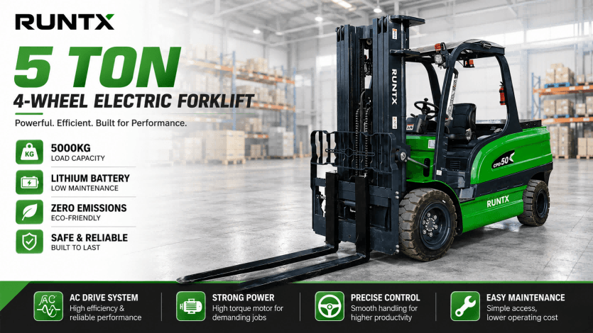5 ton 4 wheel electric forklift cpd50