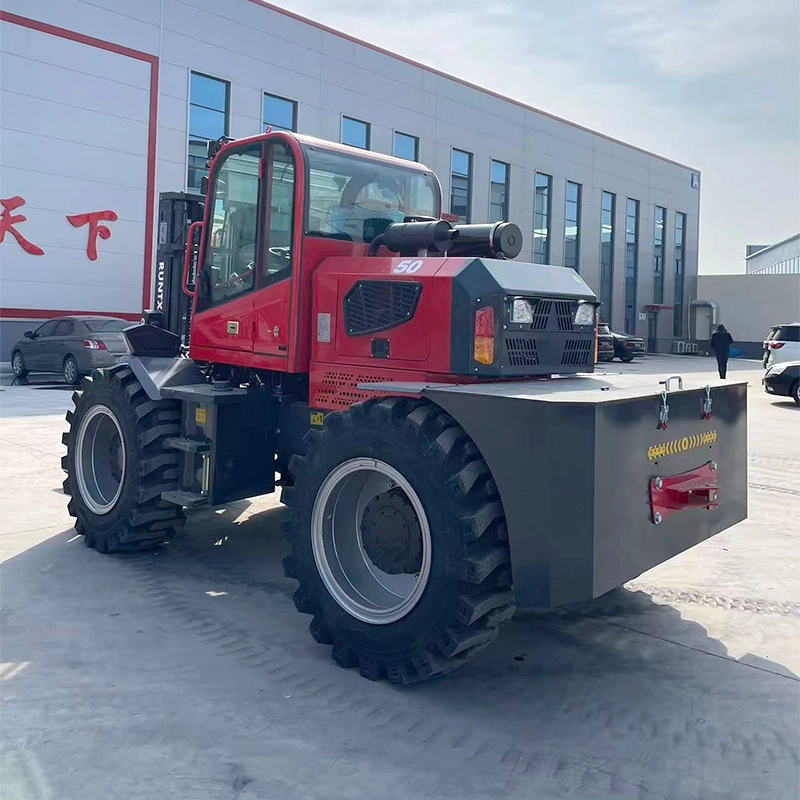 5 ton rough terrain diesel forklift (rear articulated) cpcd50 rt