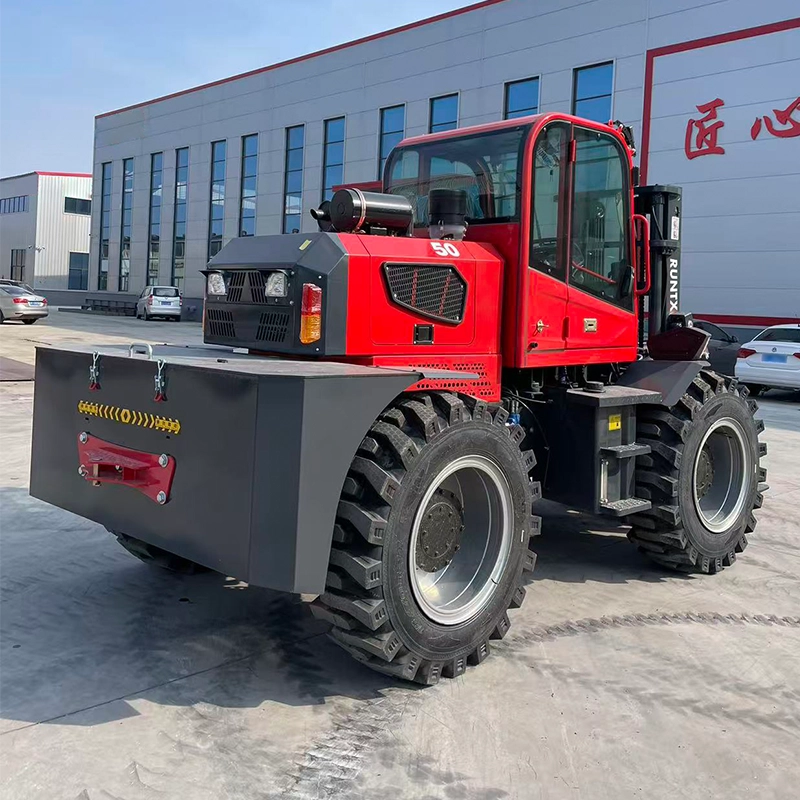 5 ton rough terrain diesel forklift (rear articulated) cpcd50 rt