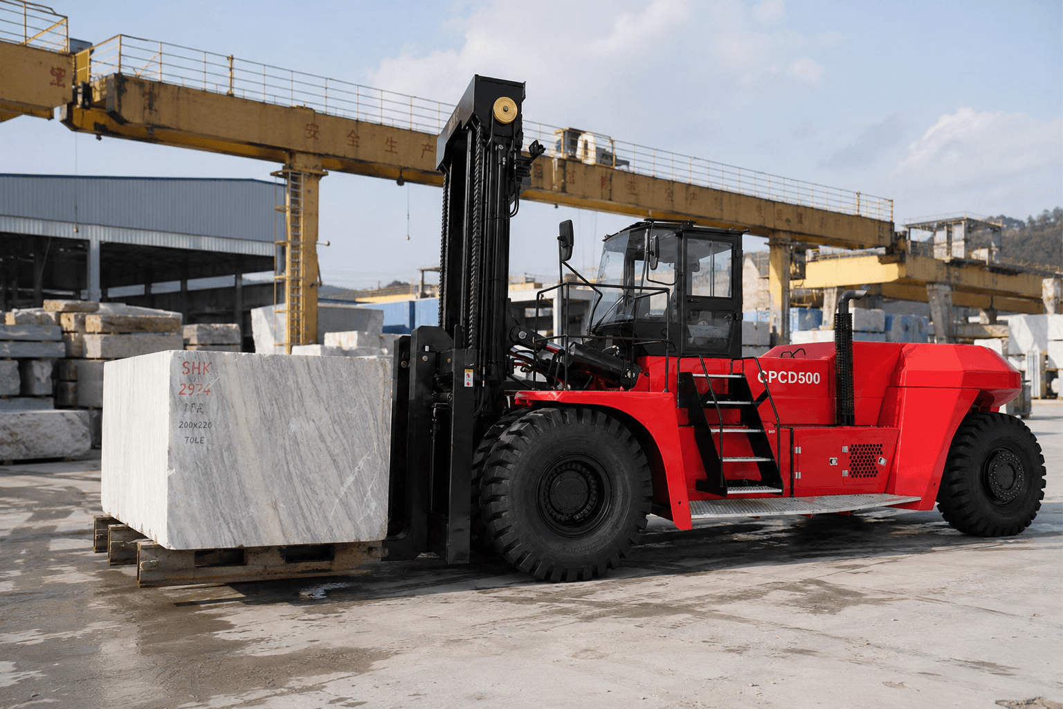 50 ton heavy duty diesel forklift cpcd500