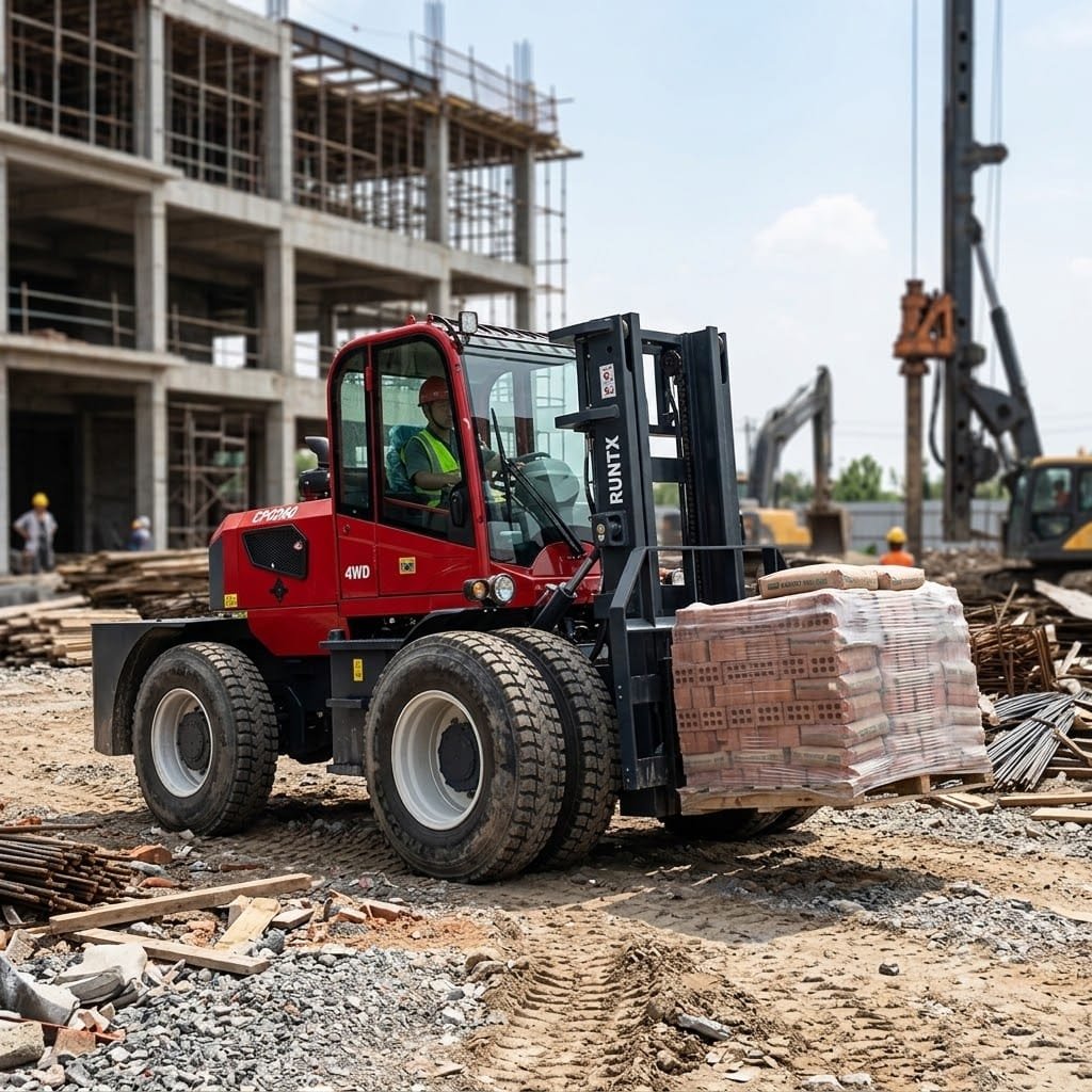6 ton rough terrain diesel forklift (rear articulated) cpcd60 rt