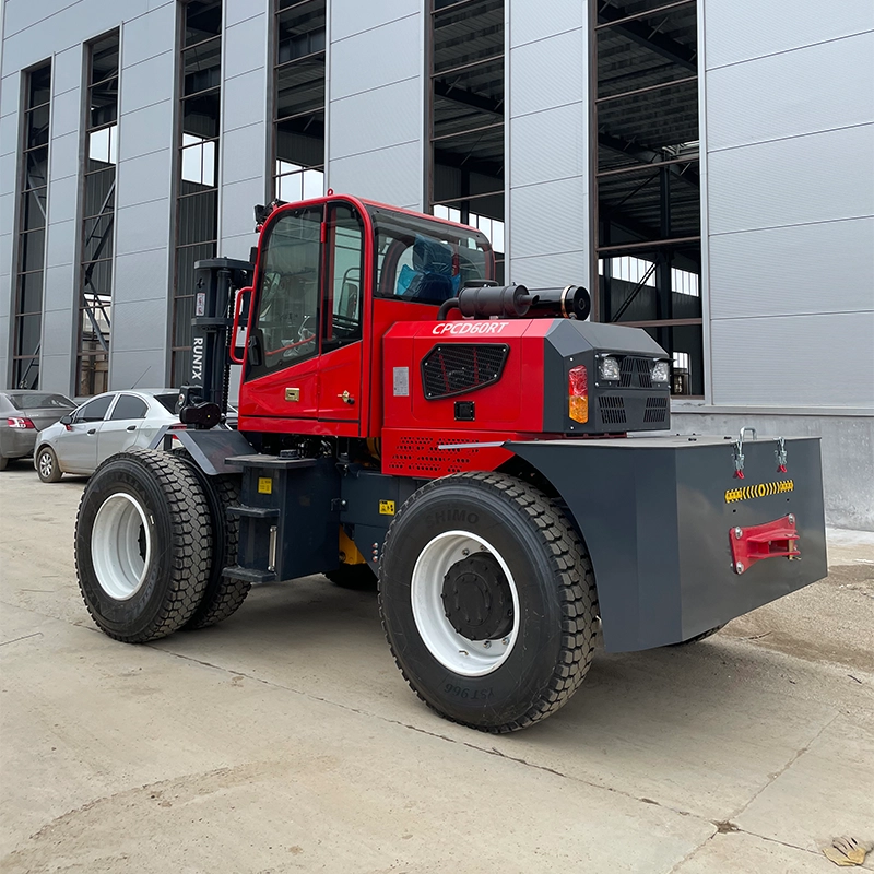 6 ton rough terrain diesel forklift (rear articulated) cpcd60 rt