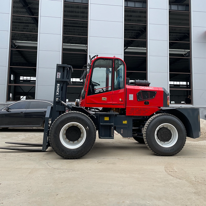 6 ton rough terrain diesel forklift (rear articulated) cpcd60 rt