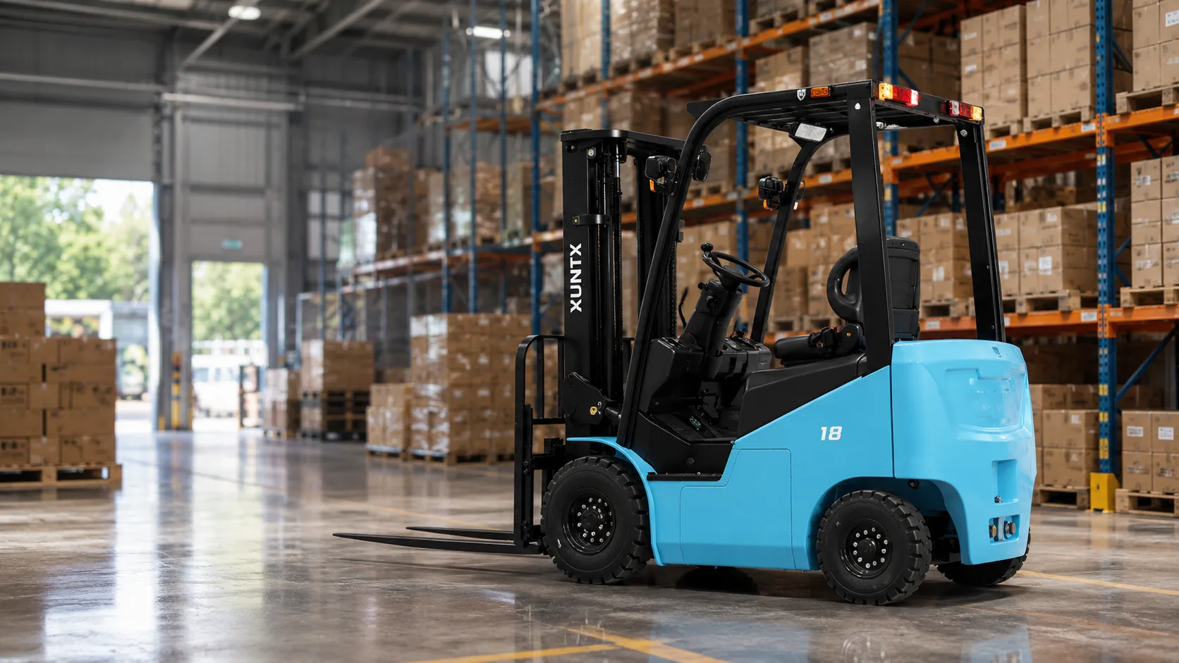 1.8 ton electric forklift 4 wheel cpd18