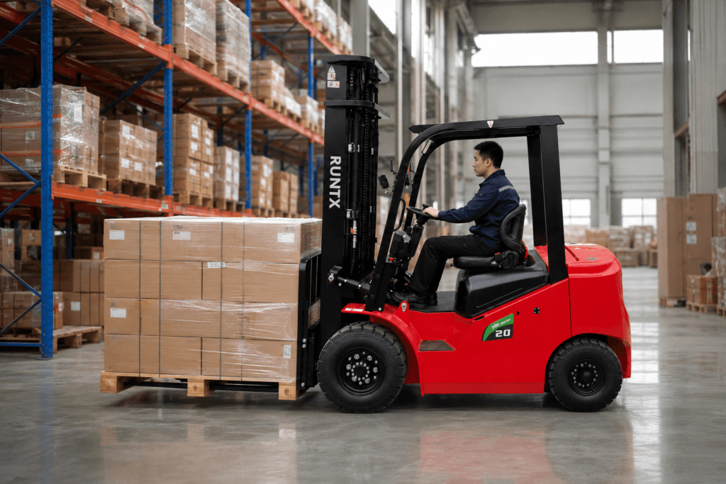 2 ton 4 wheel electric forklift cpd20
