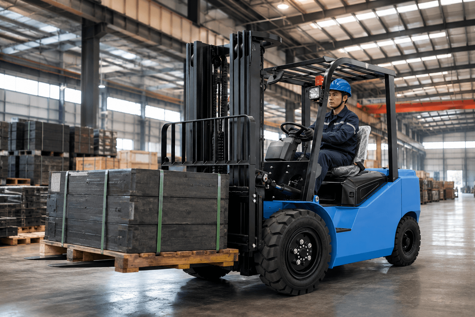 2.5 ton 4 wheel electric forklift cpd25