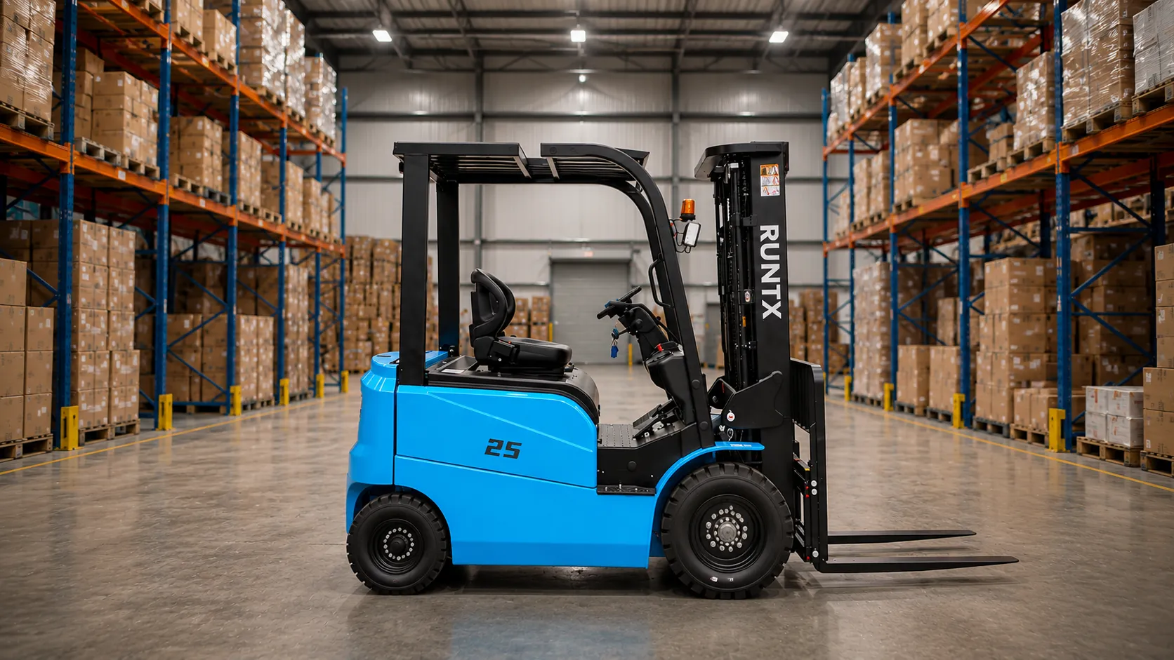 2.5 ton 4 wheel electric forklift cpd25