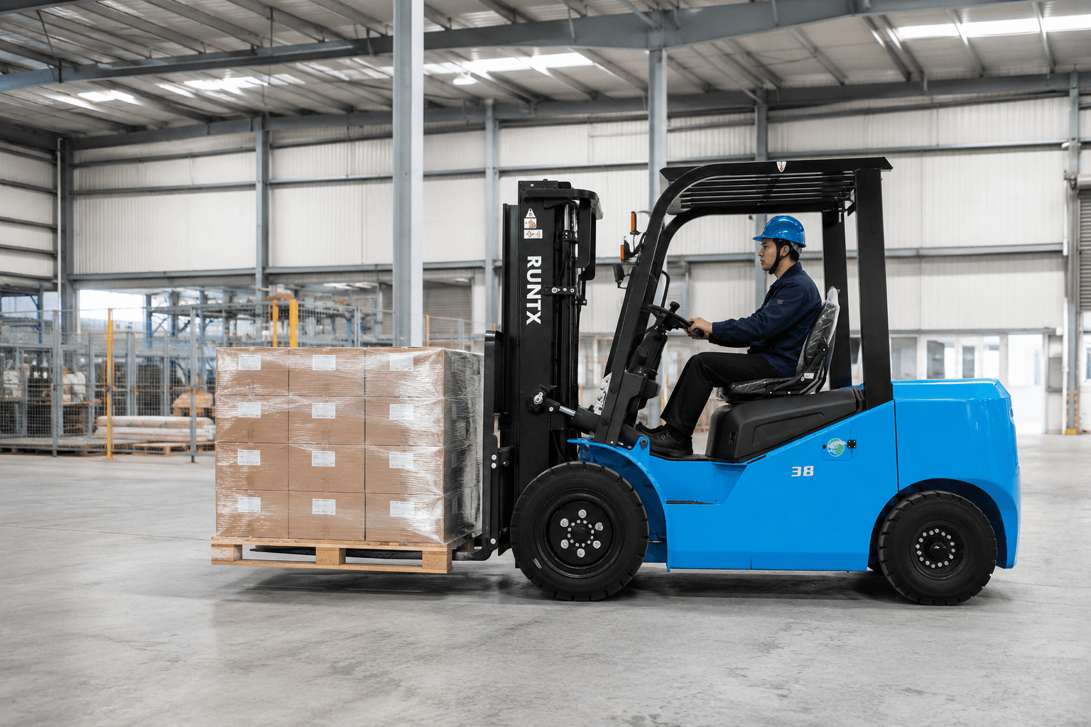 3.8 ton 4 wheel electric forklift cpd38