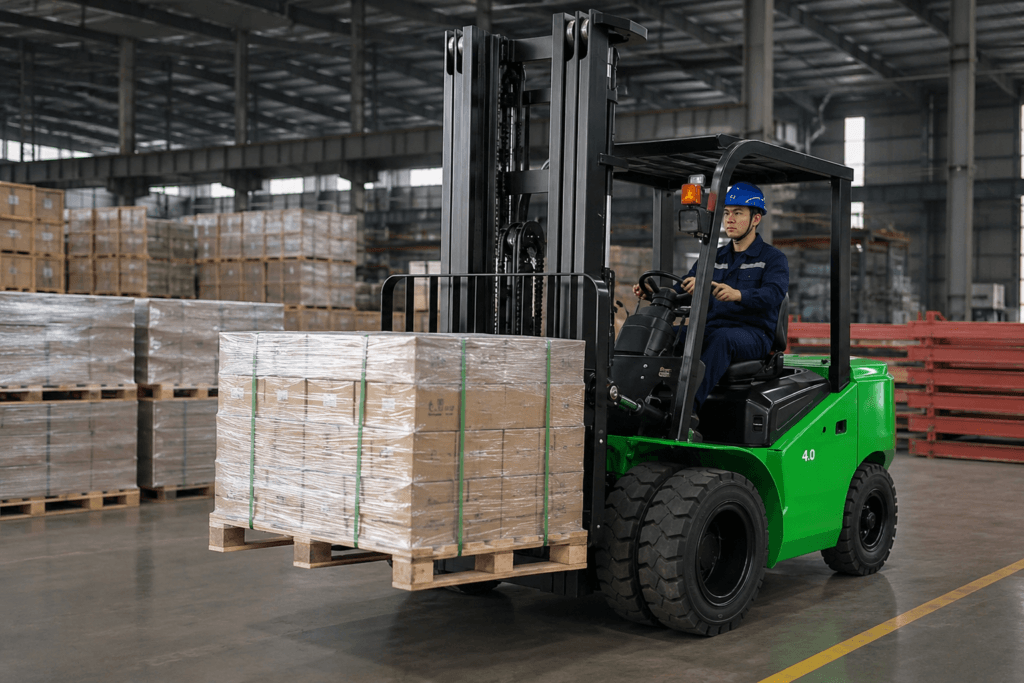 4 ton 4 wheel electric forklift cpd40
