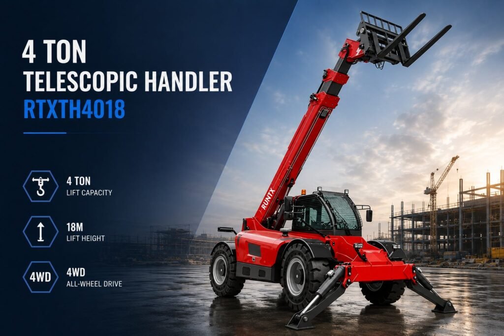 4 ton telescopic handler (lift height 18000mm) rtxth4018