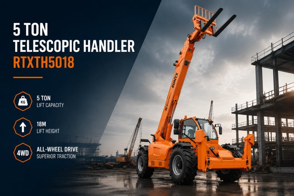 5 ton telescopic handler (lift height 18000mm) rtxth5018