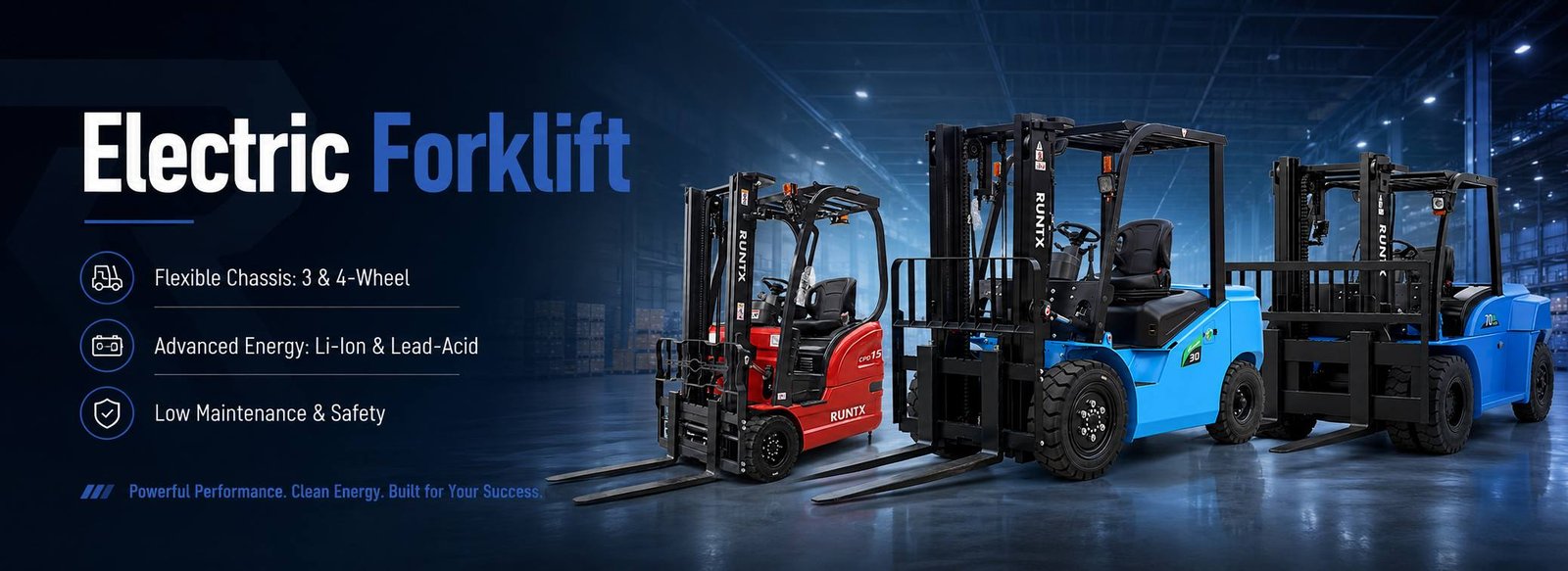 RUNTX High-Performance Electric Counterbalance Forklift