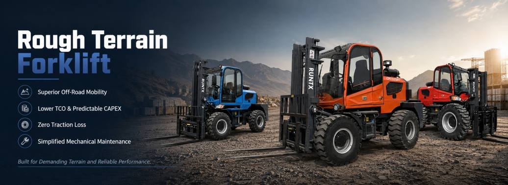 RUNTX High-Performance Rough Terrain Forklift