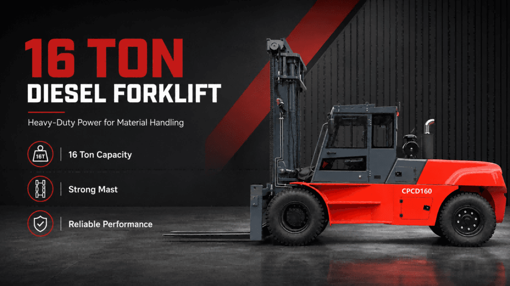 16 ton heavy duty diesel forklift cpcd160