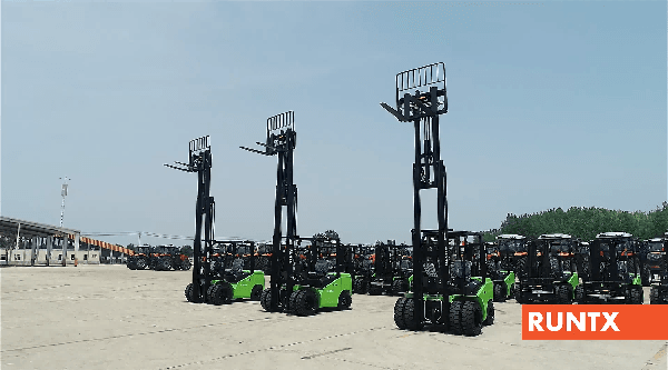 RUNTX forklift fleet and yard operation