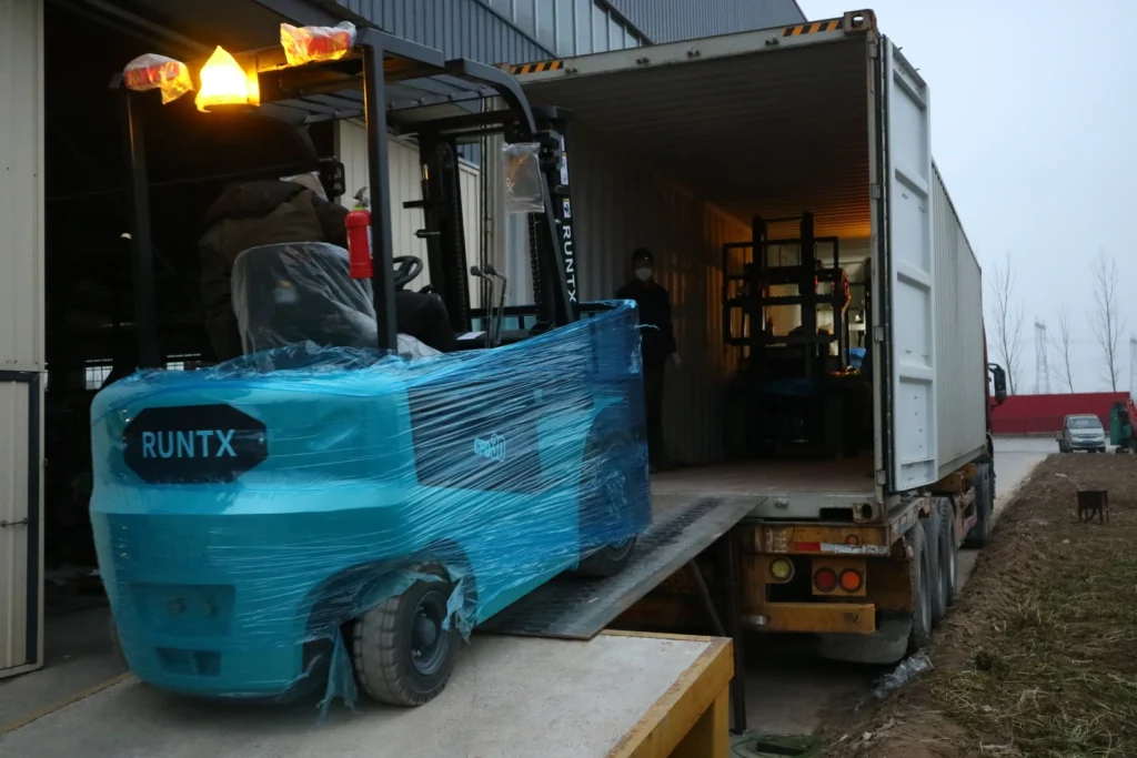 20 customized cpd30 3 ton electric forklifts prepared for indonesia (3)