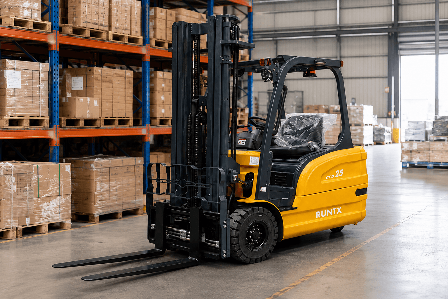 2.5 ton 3 wheel electric forklift cpd25s
