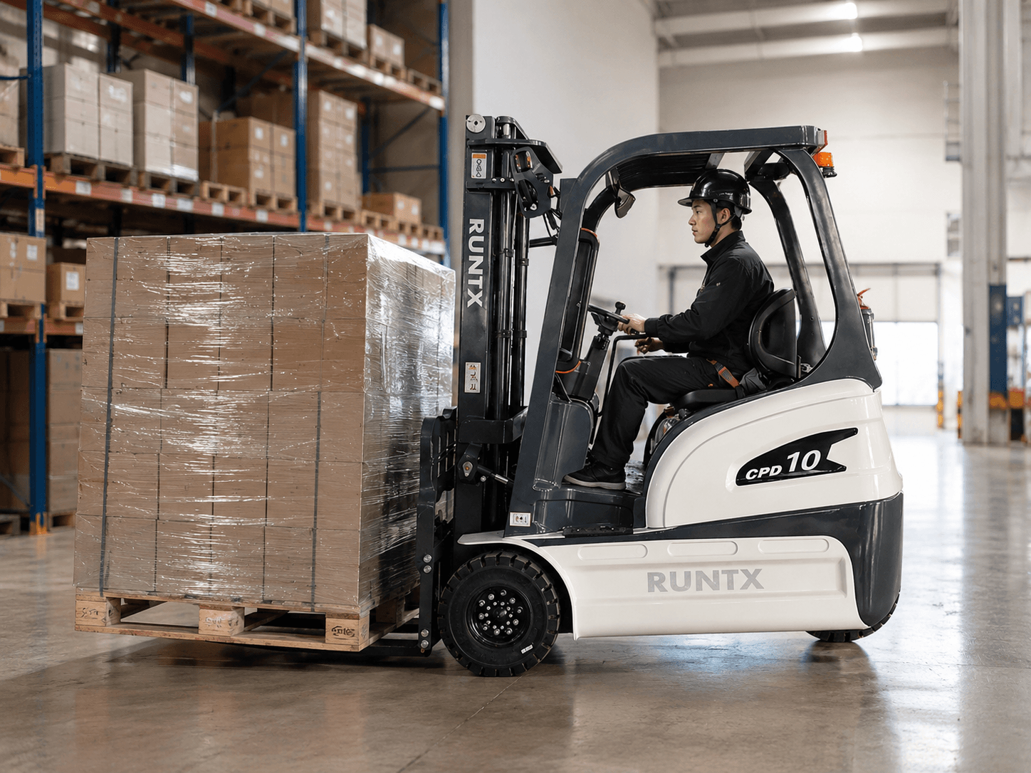 1 ton 3 wheel electric forklift cpd10s