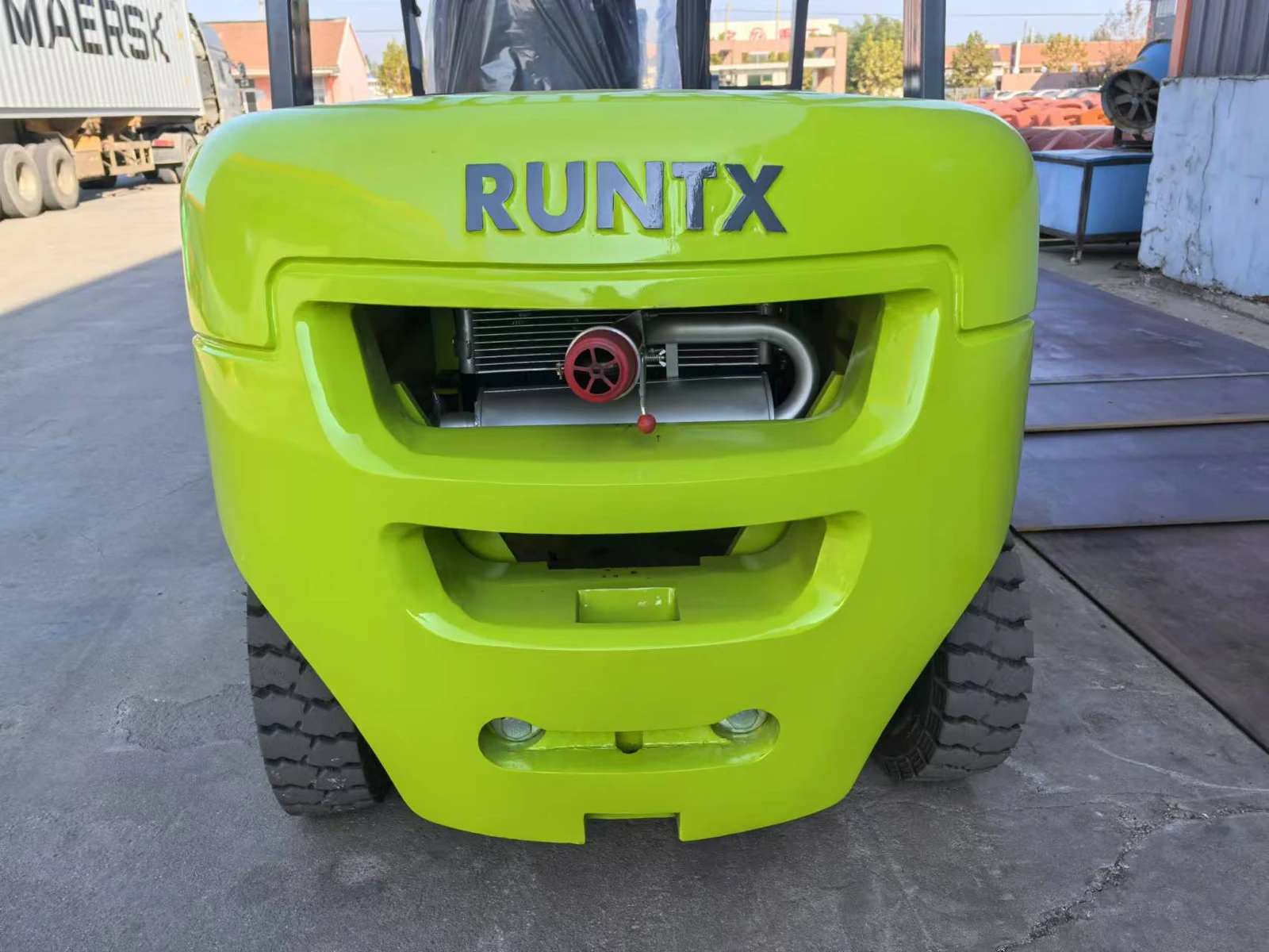 RUNTX diesel forklift rear cooling and heat dissipation system
