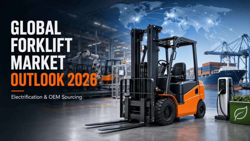 global forklift market outlook 2026 electrification and oem sourcing