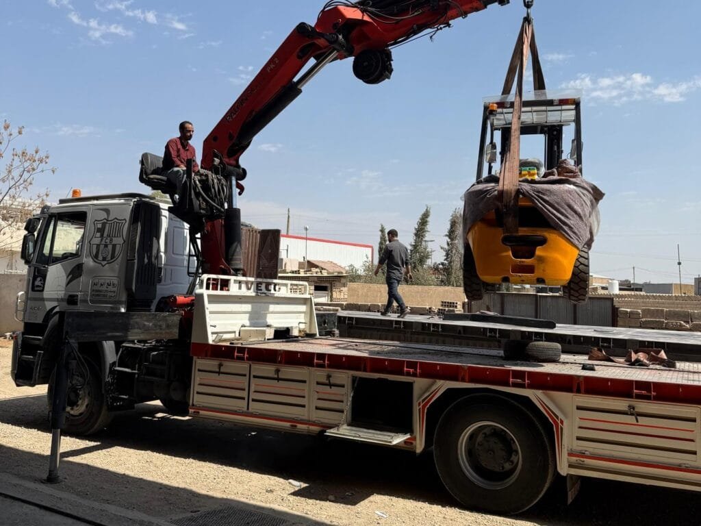 syrian customer receives mixed cpcd30, cpcd50 & cpcd70 diesel forklift fleet (5)